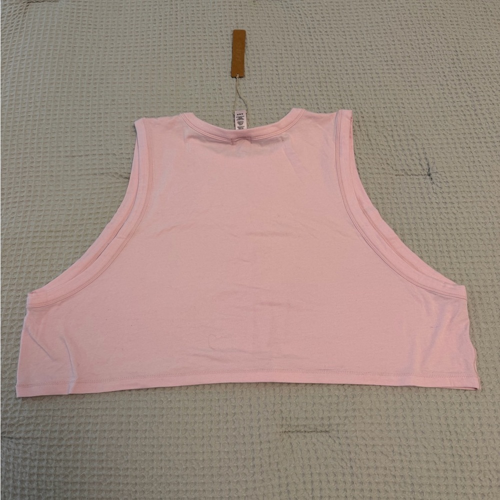 Skims Boyfriend Cropped Tank Cherry Blossom NWT
